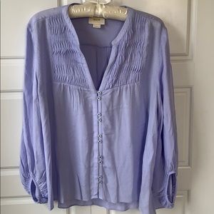 Pretty Periwinkle Anthropologie Blouse